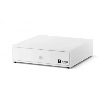 Pokladničná zásuvka SumUp Cash Drawer — plastové a oceľové puzdro, biela, 330×340×100 mm, 5 kg