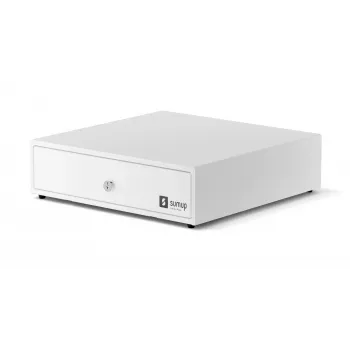 Pokladničná zásuvka SumUp Cash Drawer — plastové a oceľové puzdro, biela, 330×340×100 mm, 5 kg