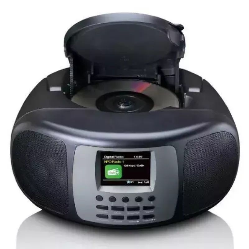 Prenosné DAB+/FM rádio Lenco SCD-860 s Bluetooth, CD prehrávač, 2,4-palcový TFT displej, 2×2W, AUX, batéria/napájanie