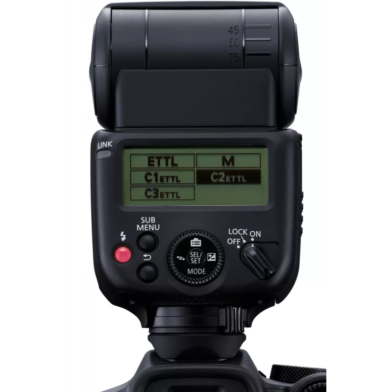 Blesk na kameru Canon Speedlite EL-10 čierny AA batéria 287 g