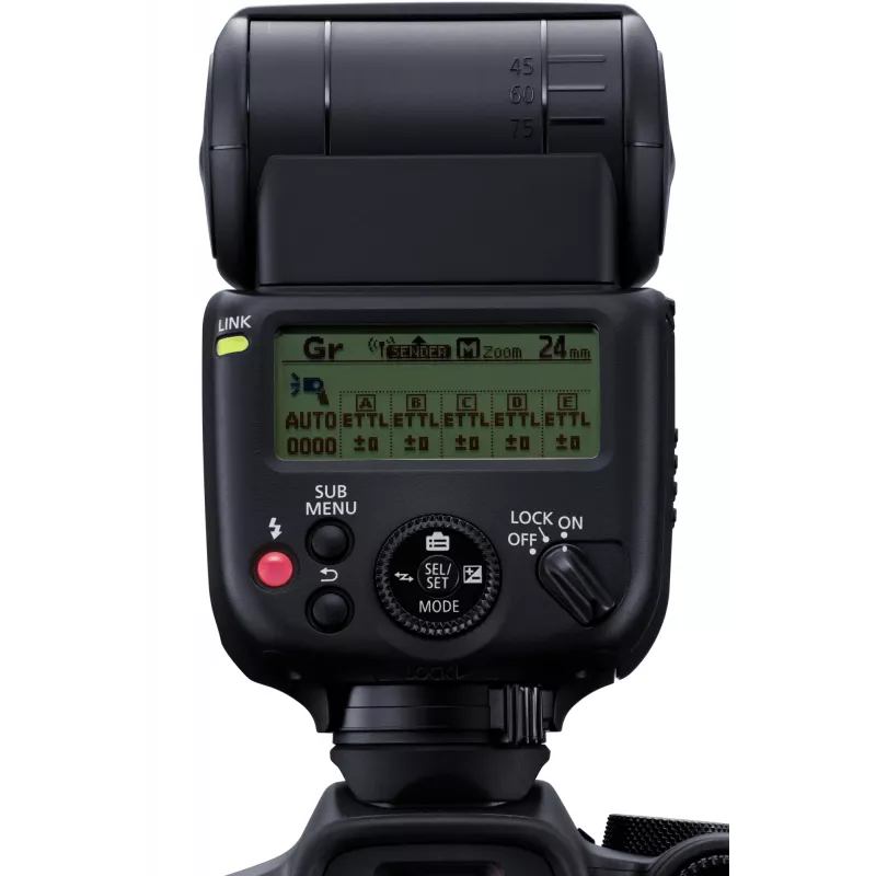 Blesk na kameru Canon Speedlite EL-10 čierny AA batéria 287 g