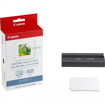 Canon KC-18IS farebný atrament + 54 x 86 mm sada samolepiaceho papiera, 18 listov