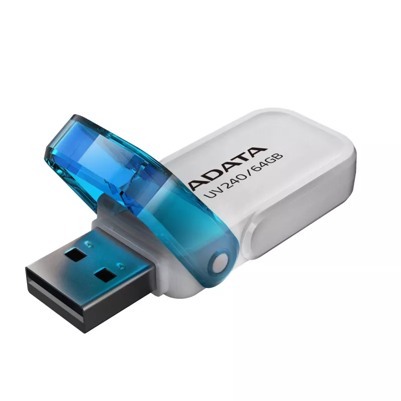 ADATA UV240 USB kľúč 64 GB USB Type-A 2.0 modrý, biely