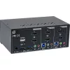 KVM desktop prepínač InLine 62652I 2-port dual monitor HDMI 4K USB 3.0 audio