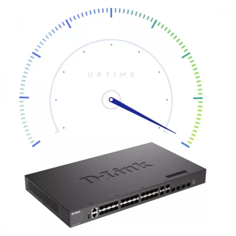 D-Link Layer 3 Stackable 10 Gigabit Managed Switches, Managed, L3, plný duplex, montáž do racku