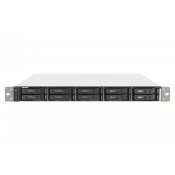 QNAP TS-h1090FU NAS Rack (1U) EPYC 7302P 128 GB DDR4 0 TB QuTS hero Black, sivá
