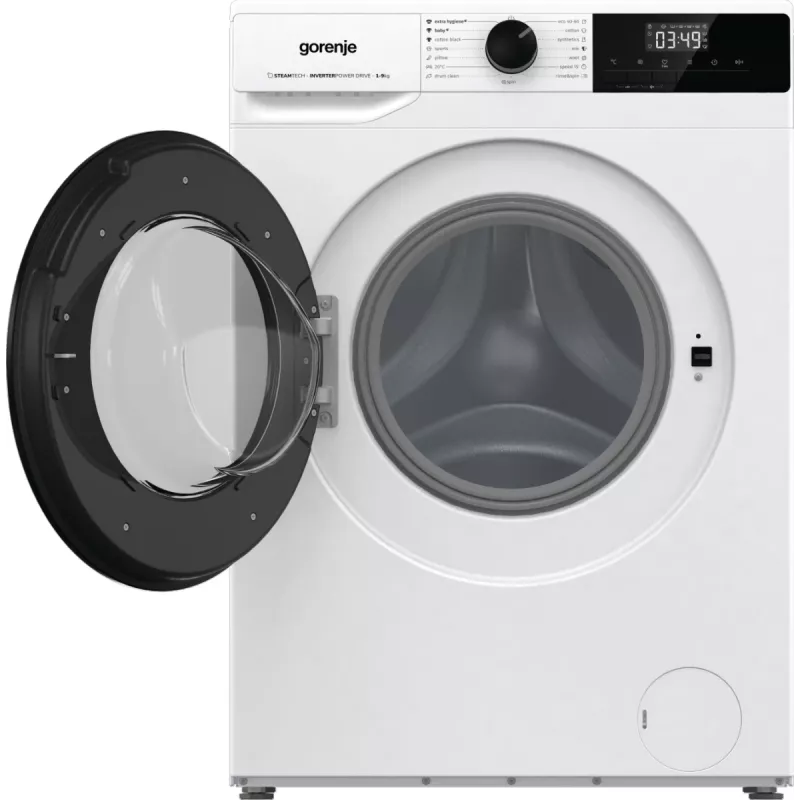 Gorenje práčka WNHPI94A1PS BK070, plnenie spredu, 9 kg, B, 75 dB, 1400 ot/min, A