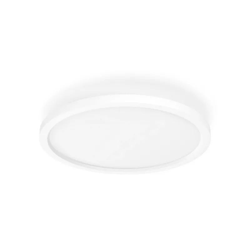 Philips Aurelle Hue okrúhle panelové svietidlo, inteligentné stropné svietidlo, Bluetooth/Zigbee, biela, LED, hliník, variabilné