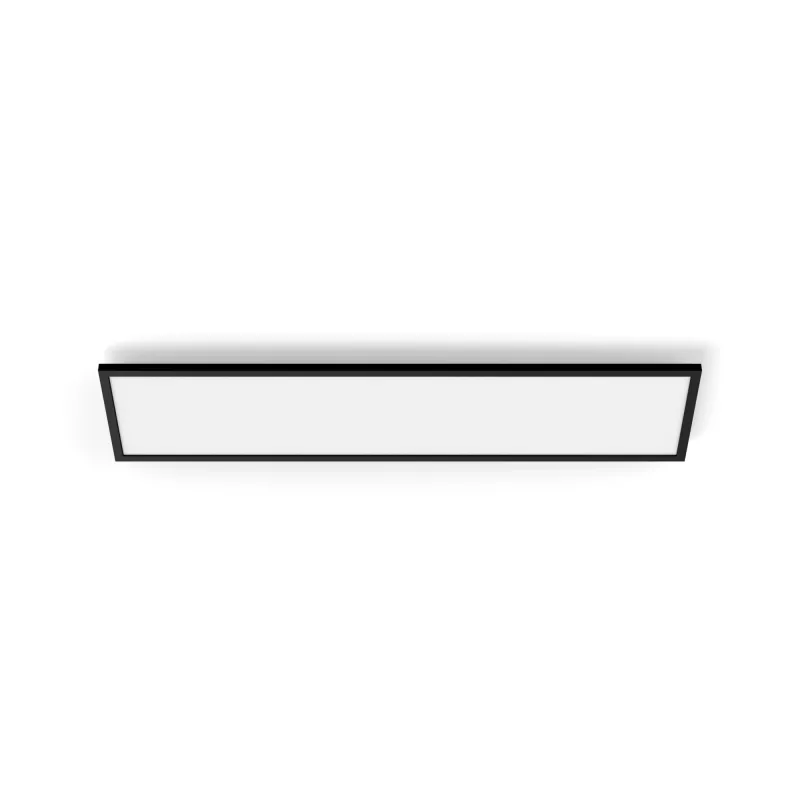 Inteligentné stropné svietidlo Signify Philips Aurelle Rectangle Panel — Bluetooth/Zigbee, 1200×300×48 mm, čierna