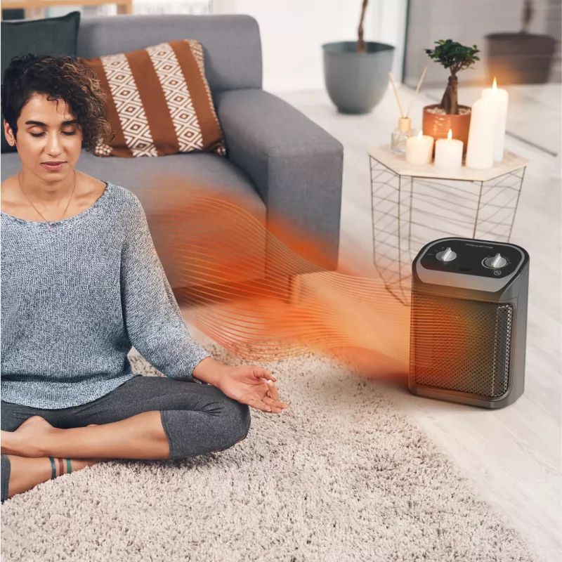 Rowenta Mini Excel SO9261 interiérový čierny 1800 W ventilátor elektrické teplovzdušné kúrenie