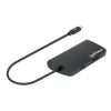 Manhattan USB-C dock/hub s čítačkou kariet, konektory (x5): Ethernet, USB-A (3) a USB-C, 5 Gbit/s (USB 3.2 Gen1 alias USB 3.0), s Power Delivery (100W) na USB-C konektor (poznámka: vyžaduje sa dodatočný USB-C napájací zdroj a USB-C kábel), univerzálny pre všetky zariadenia, hliník