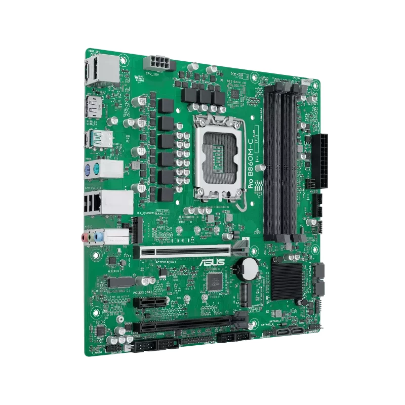 Základná doska ASUS PRO B860M-C-CSM — Intel B860, LGA 1851 (Socket V1), Micro ATX, 4× DIMM DDR5, 256 GB max