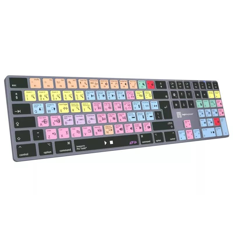 Logickeyboard Avid Pro Tools Titan UK Mac klávesnica LKB-PT-TM-UK
