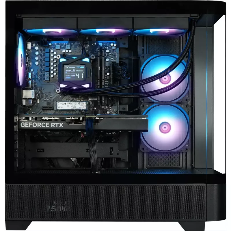 Desktopový herný PC THERMALTAKE FTW V290a 5070 čierny/transparentný, Windows 11 Pro