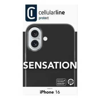 Cellularline Sensation – puzdro na iPhone 16 zo soft-touch silikónu, kryt, Apple, iPhone 16, 15,5 cm (6,1