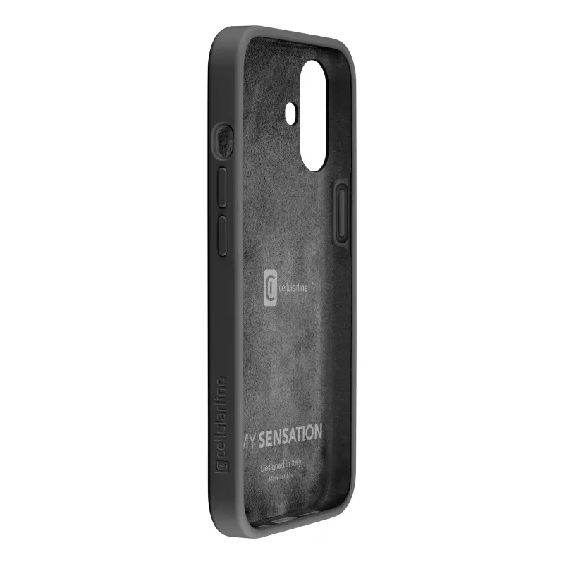 Cellularline Sensation – puzdro na iPhone 16 zo soft-touch silikónu, kryt, Apple, iPhone 16, 15,5 cm (6,1