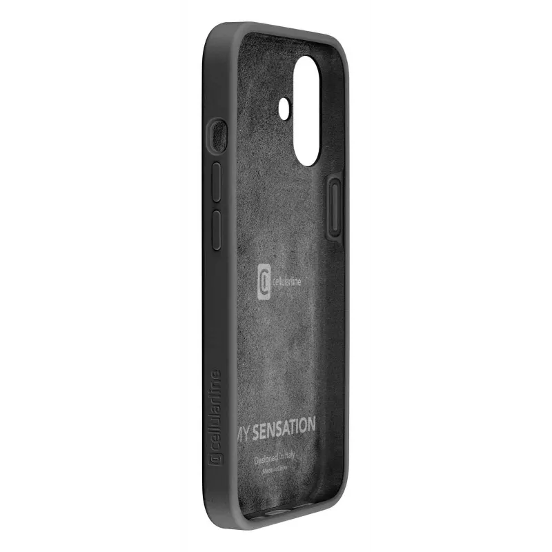 Cellularline Sensation – puzdro na iPhone 16 zo soft-touch silikónu, kryt, Apple, iPhone 16, 15,5 cm (6,1