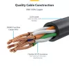 StarTech.com 0,5 m CAT6 kábel – štíhly – Snagless RJ45 konektor samec – sivý