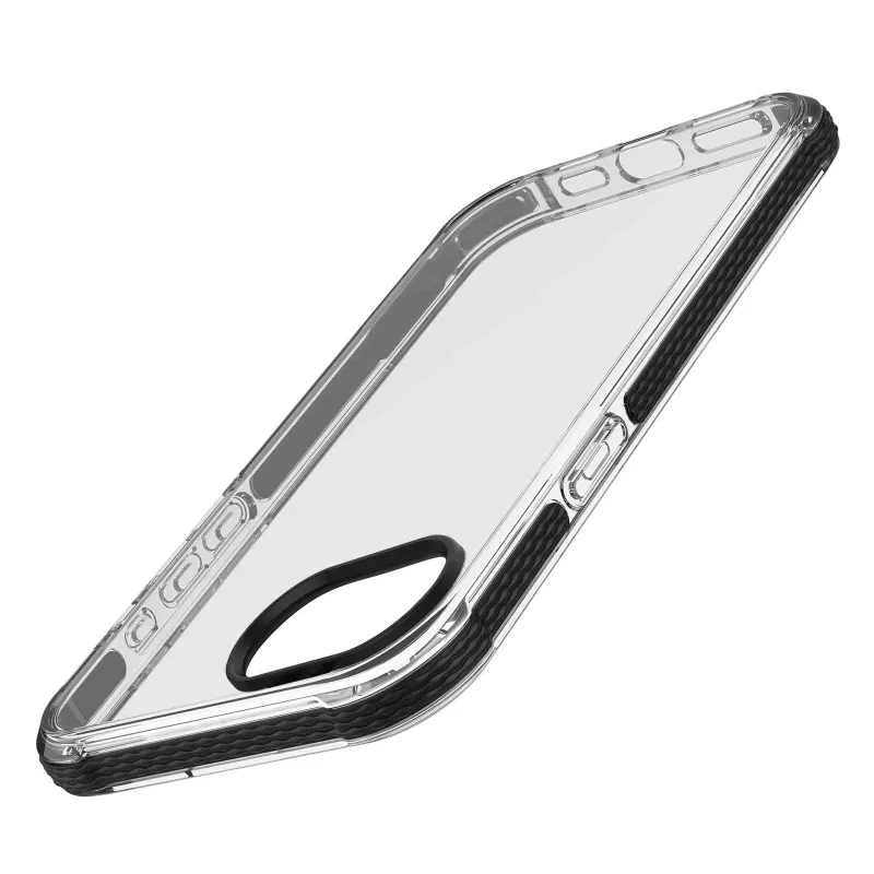 Cellularline Tetra Force Strong Guard – iPhone 16e ultra elastické, nárazuvzdorné ochranné puzdro s integrovanou antibakteriálnou Microban® technológiou