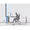 Organizér káblov Bachmann Desk Kabel Eater čierny, dĺžka 1 m, 1 ks