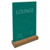 Držiak na štítky Sigel TA256 A4 akryl drevo hnedý transparentný