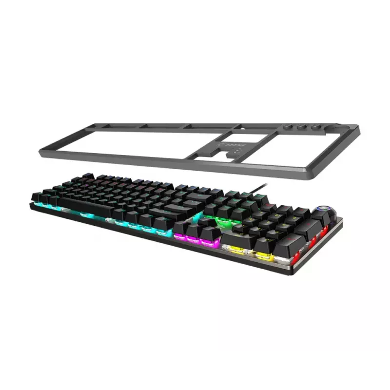 Herná klávesnica MSI FORGE GK310 RED DE mechanická USB QWERTY čierna