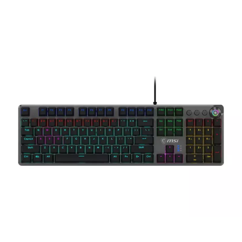 Herná klávesnica MSI FORGE GK310 RED DE mechanická USB QWERTY čierna