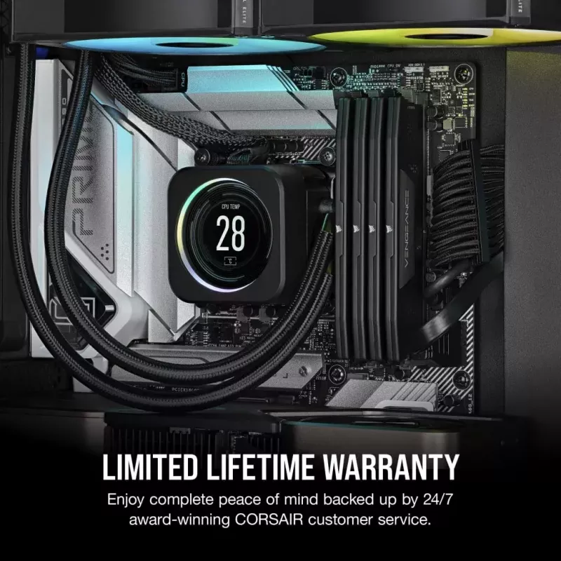 Corsair Vengeance, DDR5-6400, CL32, AMD EXPO + Intel XMP 3.0 - 32 GB Dual-Kit, sivá