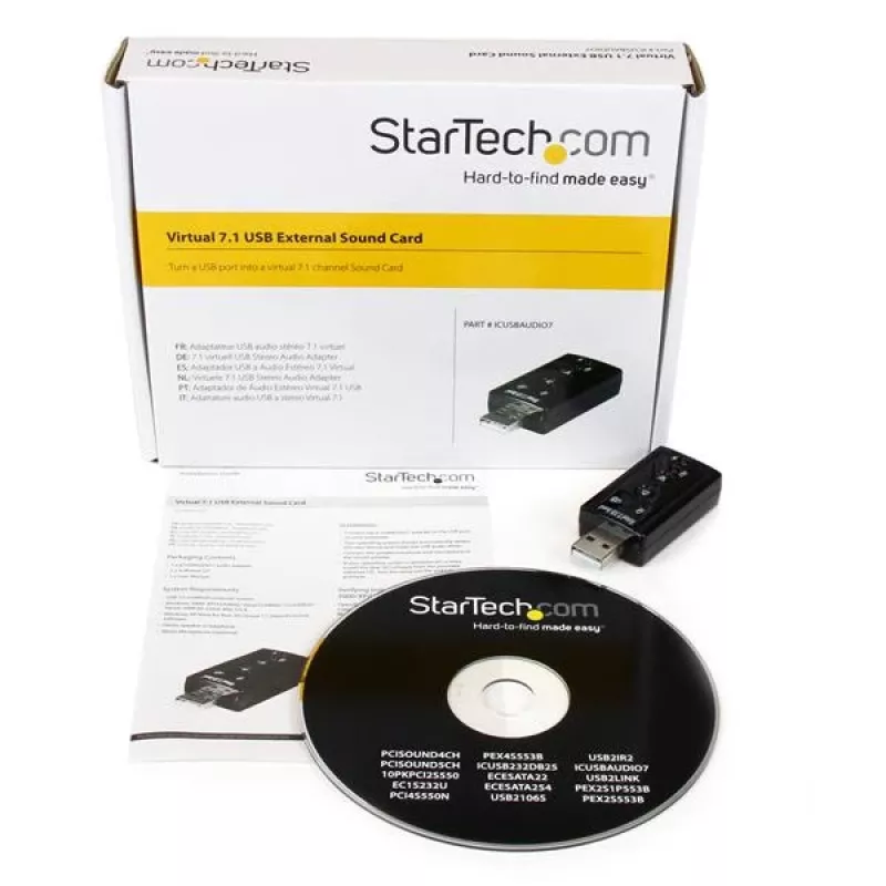 StarTech.com Virtual 7.1 USB stereo audio adaptér externá zvuková karta