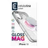 Cellularline Gloss Mag – iPhone 16 magnetické puzdro na nabíjanie a upevnenie na MagSafe nabíjačke