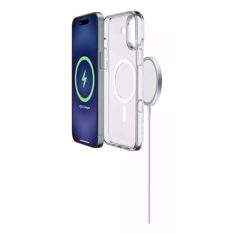 Cellularline Gloss Mag – iPhone 16 magnetické puzdro na nabíjanie a upevnenie na MagSafe nabíjačke