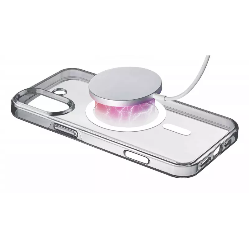 Cellularline Gloss Mag – iPhone 16 magnetické puzdro na nabíjanie a upevnenie na MagSafe nabíjačke