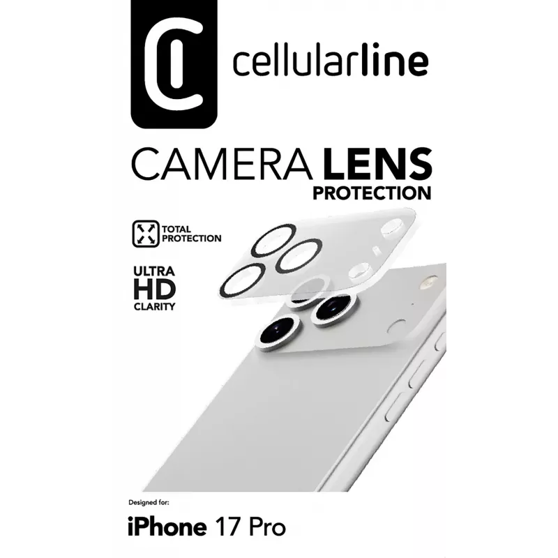 Cellularline objektív kamery - iPhone 17 Pro ochrana kamery