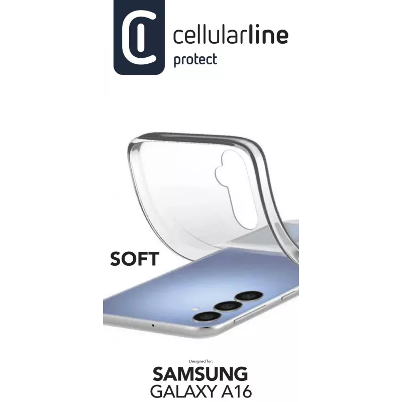Cellularline Soft - Galaxy A16 mäkké gumené puzdro, kryt, Samsung, Galaxy A16, 17 cm (6,7 palca), transparentné