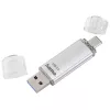 Hama C-Laeta USB kľúč 128 GB USB Type-A / USB Type-C 3.2 Gen 1 (3.1 Gen 1) strieborný