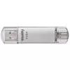 Hama C-Laeta USB kľúč 128 GB USB Type-A / USB Type-C 3.2 Gen 1 (3.1 Gen 1) strieborný