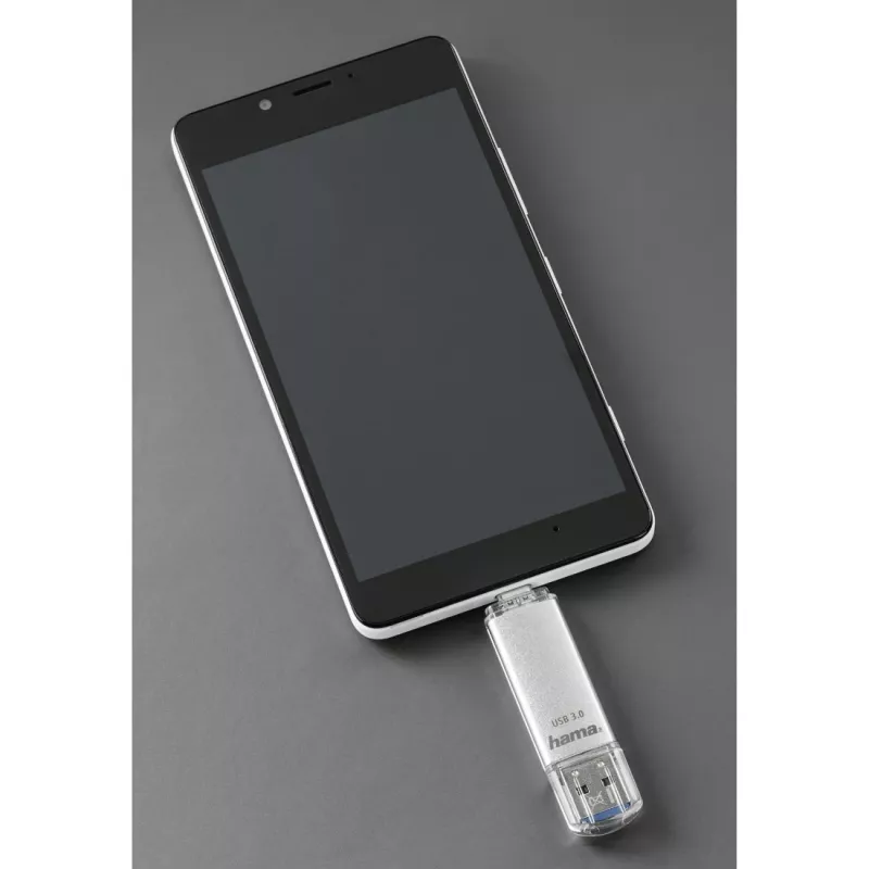 Hama C-Laeta USB kľúč 128 GB USB Type-A / USB Type-C 3.2 Gen 1 (3.1 Gen 1) strieborný