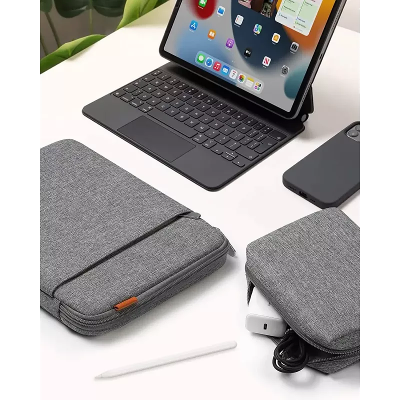 Inateck LB01006/S1 taška na notebook s puzdrom na príslušenstvo, 13,3 palca, sivá