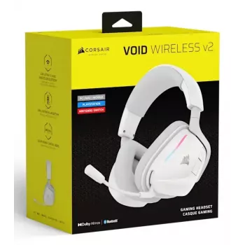 Headset Corsair VOID WIRELESS v2 káblový & bezdrôtový Bluetooth biely