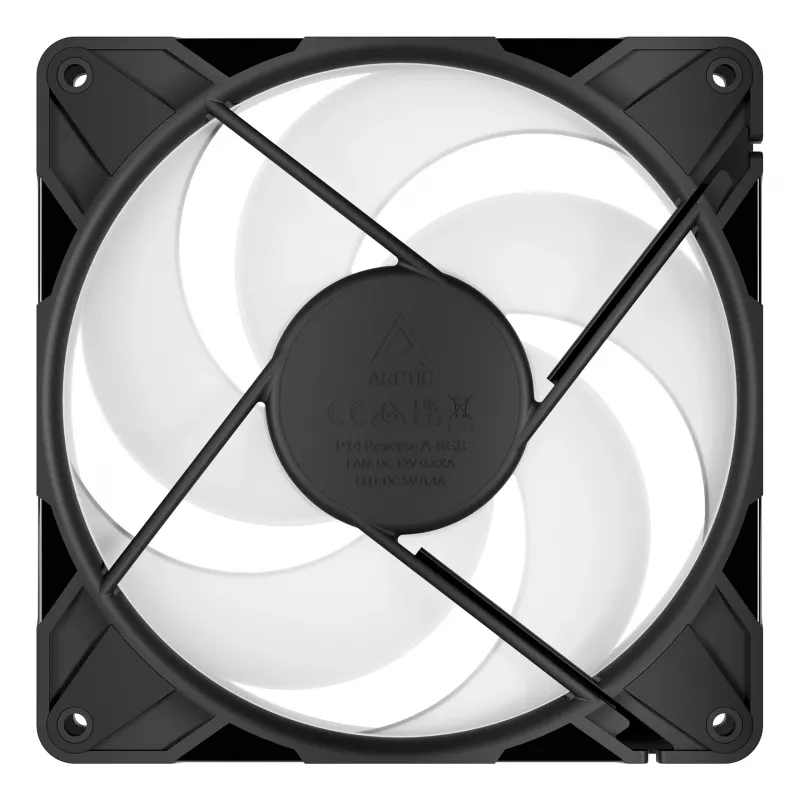 ARCTIC Freezer P14 Pro Reverse A-RGB - 3-balík - 140 mm A-RGB PWM ventilátor s káblovým rozdeľovačom
