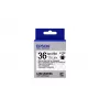Epson kazeta etikiet transparentná LK-7TBN čierna/transparentná 36 mm (9 m)