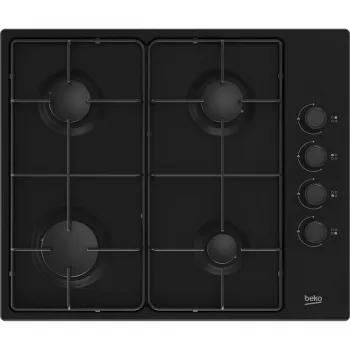 Vstavaná plynová varná doska Beko HIBG64120SB, 4 zóny, mechanické ovládanie