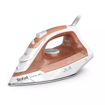 Tefal Virtuo 30 FV2C40E0 žehlička suchá a parná keramická žehliaca plocha 2000 W broskyňová, biela