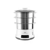 Tefal Convenient Series Deluxe VC502D parný hrniec 3 košíky pracovná doska 900 W nehrdzavejúca oceľ, biela