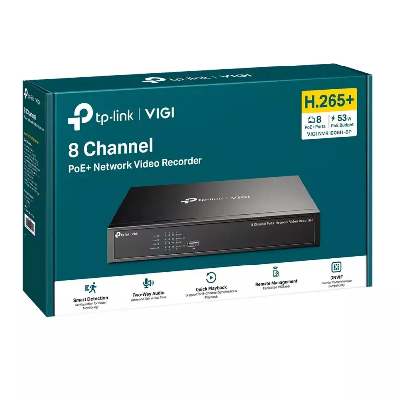 Sieťový videorekordér TP-Link VIGI NVR1008H-8P