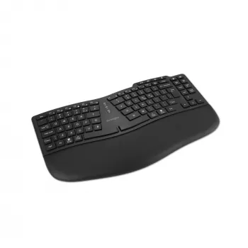 Kensington Pro Fit Ergo KB675 EQ TKL nabíjateľná klávesnica, Tenkeyless (80 - 87%), bezdrôtová, Bluetooth, membránová, QWERTY, čierna