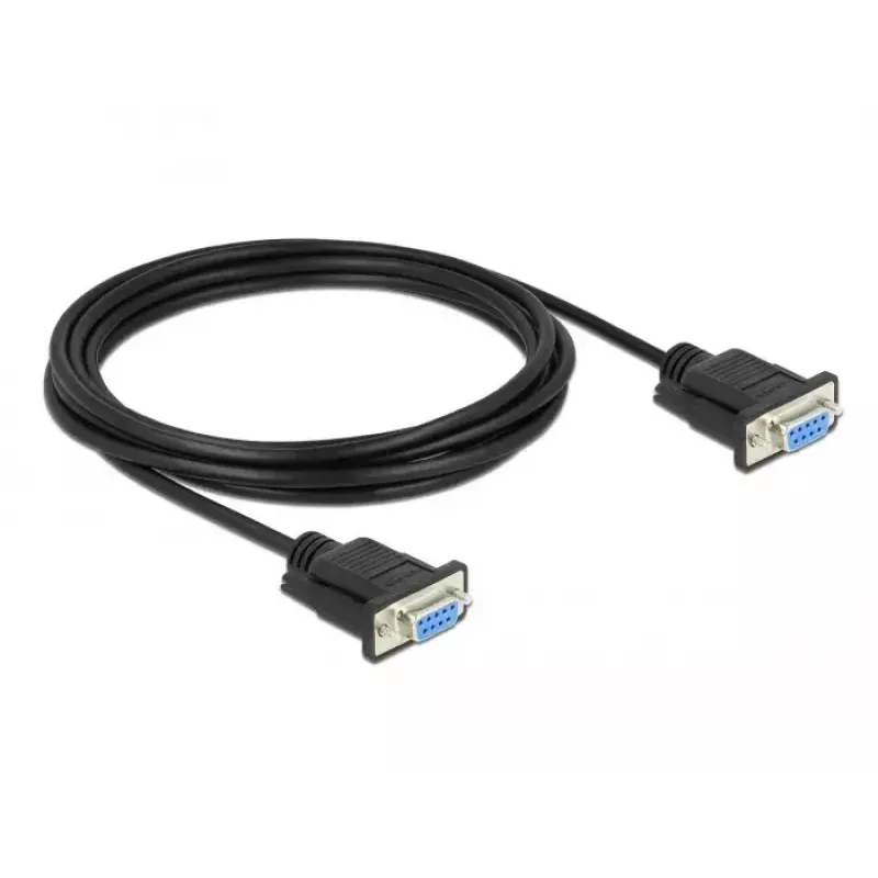 Sériový kábel DeLOCK 86606 čierny 3m RS-232 Sub-D9