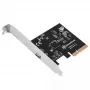 Silverstone ECU06 interný USB 3.2 Gen 2 adaptér PCIe Low-Profile