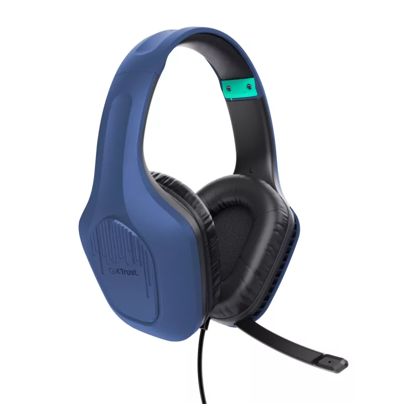 Trust GXT 415B Zirox headset káblový Head-band gaming modrý