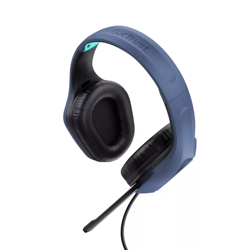 Trust GXT 415B Zirox headset káblový Head-band gaming modrý